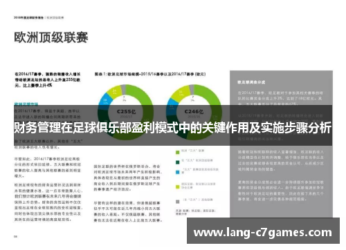 财务管理在足球俱乐部盈利模式中的关键作用及实施步骤分析